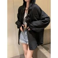 ราคา KOKO พร้อมส่ง ใหม่ เสื้อผ้าสตรีแขนยาวสีขาวป้องกันแสงแดด แฟชั่นเกาหลี ความยาวปานกลาง หลวม คาร์ดิแกนคลุมด้วยผ้า เสื้อผ้าสาวอวบ W253 (19988465387)