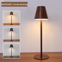 ราคา LED Table Lamp USB Rechargeable Bedside Lamp Children Room Night Lights for Restaurant Bar Ho Desk Lamp Wireless Decor Lights (20439343369)