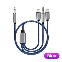 ราคา 3 in 1 Type C แจ็ค3 5มม สาย AUX เป็น iOS อะแดปเตอร์สายสัญญาณเสียงสำหรับ iPhone iPad รถยนต์ลำโพงในรถยนต์สายแปลง USB C ตัวผู้เป็นตัวผู้ (21170964691)