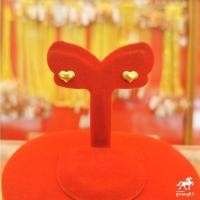 ราคา ต่างหูทองคำ 0 6 กรัม ลายหัวใจเงา ทองคำแท้ 96 5 มีใบรับประกัน ขายได้ จำนำได้ มีใบรับประกัน (15506690553)