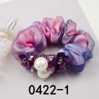 ราคา Elegant Korean Hair Rope Tide Fashion Silk Yarn Ball Head Flower Beaded Crystal Pearl Hair Ring (13625953209)