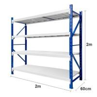 ราคา ส่งฟรี ชั้นวางสินค้า 4ชั้น รับน้ำหนัก100 500kg ชั้นวางMicro Rack ชั้นวาง SHELF ขนาด2x2x0 6m จัดระเบียบสต๊อก โกดังสินค้า ชั้นวางอุตสาหกรรม โรงงาน (20422255659)