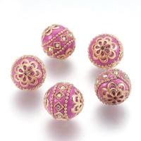 ราคา 5 pc Handmade Indonesia Beads with Metal Findings Round Mixed Color 19 5x19mm Hole 1mm (13837836529)