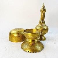 ราคา กรวดน้ำพานรองขันลงหิน ตอกลาย รุ่นพิเศษ ขนาดขันกว้าง 5 นิ้ว หนาพิเศษ (6649840269)