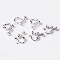 ราคา 10pcs Brass Clip on Earring Findingsfor non pierced Ears with Loop Nickel Free for Jewelry Making DIY (9711685531)
