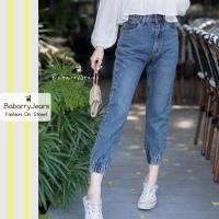 ราคา พร้อมส่ง BabarryJeans ยีนส์ทรงบอยเฟรน วินเทจ เอวสูง ปลายขาจั๊ม ผ้ายีนส์ไม่ยืด สียีนส์ฟอก (15272639207)