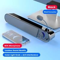 ราคา ลำโพงคอมพิวเตอร์แบบมีสาย USB ซาวด์บาร์พร้อมไมโครโฟนไมโครโฟนไมโครโฟนลำโพงเสียงสเตอริโอสำหรับ Macbook แล็ปท็อปลำโพงโน้ตบุ๊ค (21341798255)