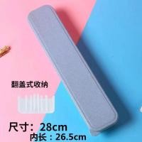 ราคา กล่องใส่ตะเกียบแบบพกพากล่องช้อนส้อมกล่องเก็บของนักเรียนกล่องใส่ช้อนส้อมพลาสติกเปล่าสำหรับเด็กออกไปข้างนอกไซส์เล็กใหญ่ (20693784885)