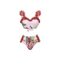 ราคา New 3 Pack Red Floral and Leaves Print Bikini Sets Swimsuit Skirt Asymmetrical Swimwear Cover Up 2023 Brazilian Bathing Suit (18119391087)