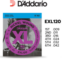 ราคา DAddario สายกีต้าร์ไฟฟ้า EXL110 EXL120 สายกีตาร์ ไฟฟ้า ของแท้ 100 Electric String Nickel Wound (10196480334)