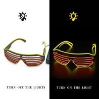 ราคา แว่นตาเรืองแสง LED gafas เรืองแสง Bril แว่นตากันแดดสะท้อนแสงคริสต์มาสเรืองแสงแก้วสำหรับอุปกรณ์ปาร์ตี้เครื่องแต่งกายใหม่ (21170208547)