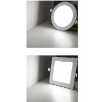 ราคา โคมไฟดาวน์ไลท์ ฝังฝ้า LED ฝังฝ้า ติดฝ้าเพดาน 24W 18W 12W 9W 6W 3W ดาวไลท์ แบบบาง กลม (20961632367)