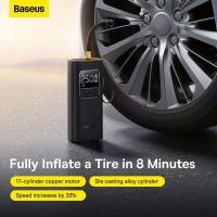 ราคา Baseus ปั๊มสูบลม12V แบบพกพาเครื่องอัดอากาศรถยนต์สำหรับรถจักรยานยนต์จักรยานเรือเครื่องสูบลมยางดิจิตอลอัตโนมัติปั๊มเติมลม (19672845953)