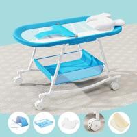 ราคา 2 in 1 เตียงนอนเด็ก ที่นอนเด็กแรกเกิด ที่นอนเด็กอ่อน ทำเป็นเปลโยกได้ เตียงเปล baby crib เตียงเด็กพร้อมมุ้ง 17474 (19438731773)