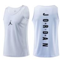 ราคา กีฬา AJ เสื้อกล้ามบาสเก็ตบอลชายแห้งระบายอากาศวิ่งฟิตเนสเทรนเนอร์สีดำและสีขาวบางแขนกุดเสื้อยืดทรงหลวม (20532009426)