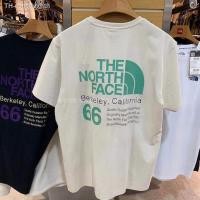 ราคา เสื้อยืดแขนสั้นผ้าฝ้ายระบายอากาศพิมพ์ลาย North Face สําหรับผู้ชายและผู้หญิง (19605640913)