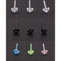 ราคา ต่างหูก้านพลาสติกหัวหมุด ก้านห่วงพลาสติก (19467270845)