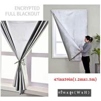 ราคา ม่าน ผ้าม่านกันแสงuv 100 ม่านหน้าต่าง ผ้าม่านเวลโคร กันยูวี ม่านกันฝุ่น (19334643451)