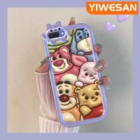 ราคา YIWESAN เคสสำหรับ OPPO A3s A5 A12E 2018 Realme Realme C1 2ชิ้นเคสลายการ์ตูน3D วินนี่ช้อนส้อมมีดหมีพูห์ซิลิโคนนิ่มน่ารักใสเคสมือถือเคสป้องกันเลนส์กล้องถ่ายรูปปิศาจน้อยกันกระแทกกรอบใส (20768195879)