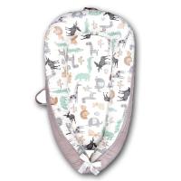 ราคา เตียงทารกแบบพกพา ที่นอนเด็กอ่อน ผ้าฝ้าย 100 มีขอบกั้น ง่ายต่อการใช้งานและการเดินทาง (15627899958)