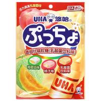 ราคา ลูกอมรสชาตินำเข้าจากญี่ปุ่นซูเปอร์ UHA โยฮัสกี้โซดาองุ่นอัดลมโคล่า4รสลูกอมเยลลี่ผลไม้100กรัม (17425680446)