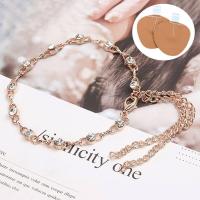 ราคา ไทชุดเดรส PETI เครื่องประดับปาร์ตี้ที่รัดข้อเท้าส้นสูงประดับมุกโซ่ส้นสูงสายรัดสร้อยข้อเท้ารองเท้าส้นสูงไข่มุกสายรัดรองเท้าส้นสูงสำหรับผู้หญิง (17090667769)