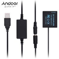 ราคา Andoer DMW DCC11 USB Power ชุด DC Coupler Dummy แบตเตอรี่เปลี่ยน DMW BLG10 BLE9แบตเตอรี่ USB DC Converter สายไฟเดียว USB เข้ากันได้กับ Panasonic GF3 GF5 GF6 GX7 GX9 GX80 GX85 LX100กล้อง S6K F3K เครื่อ