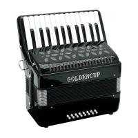 ราคา Golden Cup JH2016 แอคคอเดียน Accordion 16 Bass 25 Keys แถมฟรีกระเป่า รับประกันศูนย์ Music Arms (21368157113)