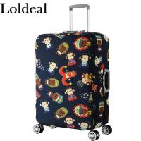 ราคา Loldeal กระเป๋าเดินทางหนาปกยืดหยุ่นการ์ตูนผ้าบาติกทนต่อการสึกหรอกระเป๋าเดินทางฝาครอบป้องกัน (14644319882)