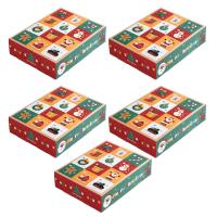 ราคา Gloryworld กล่องของขวัญของขวัญสำหรับเด็กกล่องของขวัญคริสต์มาส5ชิ้นกล่องทึบของเล่นเซอร์ไพรส์วันคริสต์มาสแบบ Diy ของขวัญปฏิทินชนิดหนึ่งซึ่งเป็นสัญลักษณ์ของเทศกาลศักดิ์สิทธิ์ของการมาจุติของพระเยซูสำหรับเ