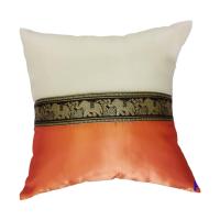 ราคา ปลอกหมอน หมอนอิง หมอนตกแต่งสไตล์ลายไทย สีส้ม Thai Pillow Cover (15917565220)