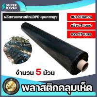 ราคา พลาสติกคลุมเห็ด สีดำ 1 6 ม้วน ยาว 27 เมตร หนา 100 ไมครอน กว้าง 2 เมตร 5kg ผ้าคลุมเห็ด เห็ดฟาง พลาสติกปลูกเห็ด ผ้าคลุมเห็ด เห็ดนางฟ้า (15860399532)