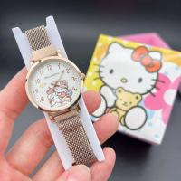 ราคา ใหม่ล่าสุด นาฬิกาHello Kitty นาฬิกาข้อมือเด็กผู้หญิงลายการ์ตูนสุดน่ารักหวานละมุน สายแม่เหล็กสวมใส่ง่าย แถมฟรี กล่องกระดาษลายคิตตี้ (18023562558)