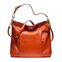 ราคา กระเป๋าสะพาย COACH แท้ รุ่นหรูจาก Shop หนังแท้ทั้งใบ สวยหรูมาก ใบใหญ่ มีสายยาว COACH 21224 MADISON LEATHER ISABELLE BAG Persimmon (21336978772)