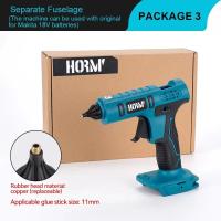ราคา ปืนยิงกาวไฟฟ้าไร้สาย600วัตต์สำหรับ Makita แบตเตอรี่18โวลต์ขนาด11มม แท่งกาวร้อนละลายสำหรับงานฝีมือในบ้านแบบ DIY (21170997373)