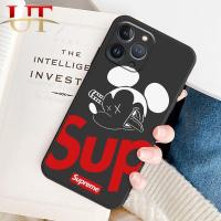 ราคา สำหรับ Samsung Galaxy J2 Prime J4พลัส J6บวก J7โน๊ต10พลัส Note 20พิเศษ S20 S21 FE S21พิเศษ S22อัลตร้า S23อัลตร้าแฟชั่นดิสนีย์สีดำและลายเส้นสีขาวมิกกี้เคสโทรศัพท์ซิลิโคนนิ่มป้องกันการตกฝาครอบด้านหลัง (1