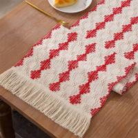 ราคา Cotton Linen Table Runner Handmade Woven Tassel Tablecloth Christmas Theme Decoration Tablecloth TV Cabinet Table Runners (20234371796)