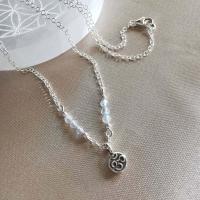 ราคา สร้อยคอเงินหินลาบราโดไลท์ จี้เงินแท้สัญลักษณ์ โอม (19297167488)