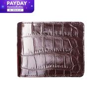 ราคา กระเป๋าขายดี ในต่างประเทศ รุ่นหนังจระเข้ทั้งภายในและภายนอก กระเป๋าสตางค์หนังจระเข้ บางเฉียบ มีความทนทาน กระเป๋าหนังจระเข้แท้ (17461459886)