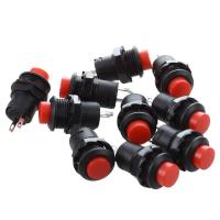 ราคา 10 Pcs Latching Action SPST Round Red Push Button Switch AC 125V 3A (19267505338)