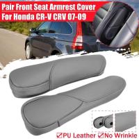 ราคา Pair PU Leather Front Seat Armrest Cover No Wrinkle for Honda for CR V for CRV 2007 2008 2009 Car interior Accessories (11648620201)