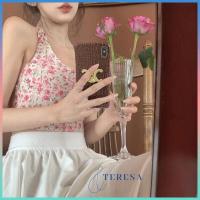 ราคา เสื้อกล้ามสายเดี่ยว เสื้อกล้ามสายเดี่ยวลายดอกไม้สวยๆสไตล์ฝรั่งเศษ เสื้อสายเดี่ยวสวยๆน่ารักๆ ผูกหลังสีหวาน (15784202465)