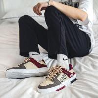 ราคา K T SHOES ส่งจากไทย ฤดูใบไม้ผลิใหม่สไตล์เกาหลีกราฟฟิตีรองเท้าผ้าใบผู้ชายด้านล่างหนารองเท้าผู้ชาย รองเท้าผ้าใบใหม่ ins แฟชั่น รองเท้าผ้าใบแบรนด์ (19478143247)