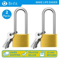 ราคา Brifit แม่กุญแจ แม่กุญแจทองเหลือง ตัวล็อคประตู ตัวล็อคทองเหลืองแข็ง ตัวล็อคสีเหลือง กุญแจประตู โกดัง ตู้ ล็อคเกอร์ มี 3 ลูก (16660488212)