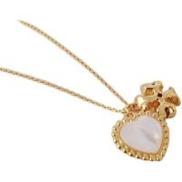 ราคา Tory Burch ใหม่รักรูปร่างเปลือกหอยฝังโลโก้เงาคู่ T สแควร์จี้สร้อยคอโซ่ไหปลาร้าของขวัญสำหรับผู้หญิง (16985259363)