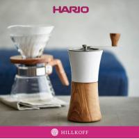 ราคา HILLKOFF เครื่องบดเมล็ดกาแฟมือหมุน HARIO Ceramic Coffee Mill Wood Coffee Grinder เครื่องบดกาแฟ เครื่องบดมือหมุน บดกาแฟมือหมุน (2317004598)
