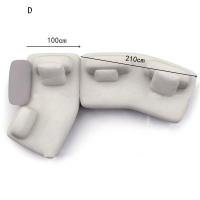 ราคา BUNISE Pebble fabric combination sofa Italian simple designer creative large flat villa living room hotel sofa TB120205 (21036867175)