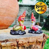 ราคา พญานาคราชองค์เพ้นต์สีเงินและสีทอง งานปั้นตามแบบฉบับงานอินเดียพื้นบ้าน ไม่ได้เบิกเนตร (14926734095)
