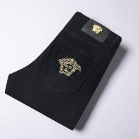 ราคา Versace้กางเกงยีนส์ผู้ชายผ้ายืดเข้ารูปกางเกงยีนส์ผู้ชายทรงตรงเข้ารูปสไตล์เกาหลีลำลองกางเกงแบรนด์ยุโรปและอเมริกา (18248403186)