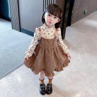ราคา CUI YI SHOP dress suit 2022 new spring and autumn childrens fashionable cute baby girl princess suspender two piece (20471138925)